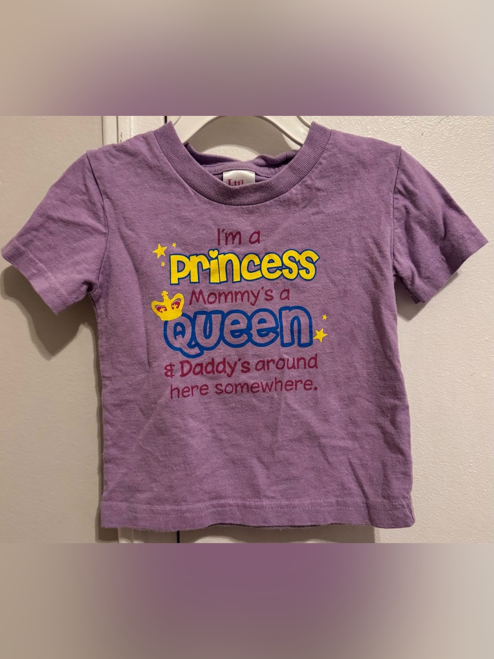 Purple 'I'm a Princess, Mommy's a Queen' Graphic Tee